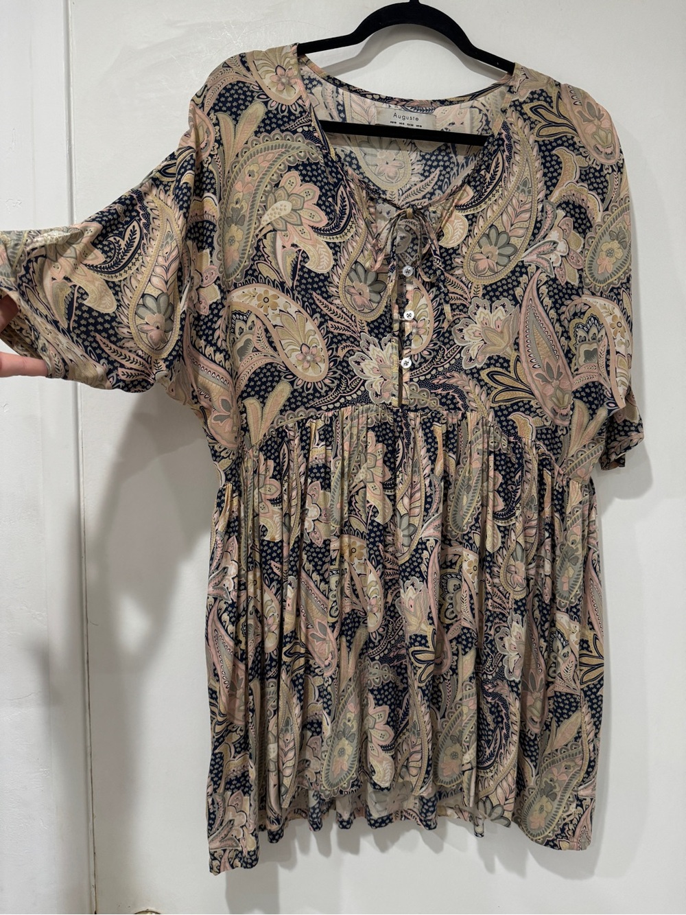 EUC ANTHROPOLOGIE Auguste The Label Paisley Mini Dress | Size 6 - Picture 2 of 5